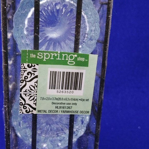 Wire Mesh Basket Glass Bottles Craft Wedding Farmhouse Shabby Chic Rustic - Picture 10 of 11